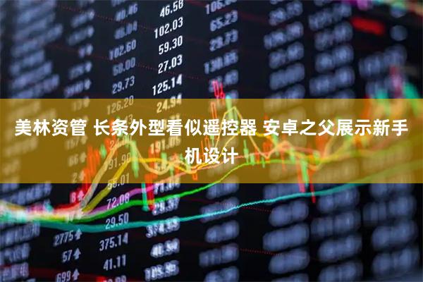美林资管 长条外型看似遥控器 安卓之父展示新手机设计
